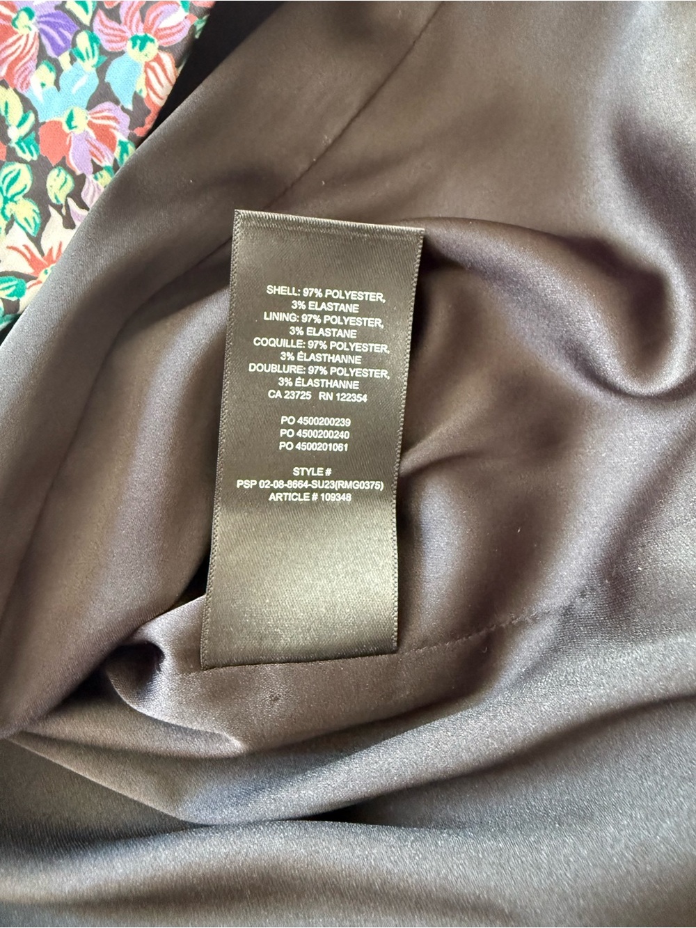 Aritzia Sunday Best Floral Shimmer Slip Mini Dress Size 4 - Picture 4 of 9